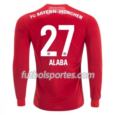 Camisetas Bayern de Múnich David Alaba 27 Primera Equipacion 2019/2020 Manga Larga
